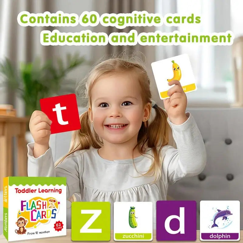 Kindergarten Flash Cards Letter Recognition Learning Game Double-Sided Sight Words Flash Cards Preschool Learning Activities For