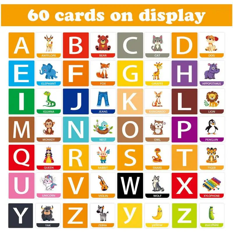 Kindergarten Flash Cards Letter Recognition Learning Game Double-Sided Sight Words Flash Cards Preschool Learning Activities For