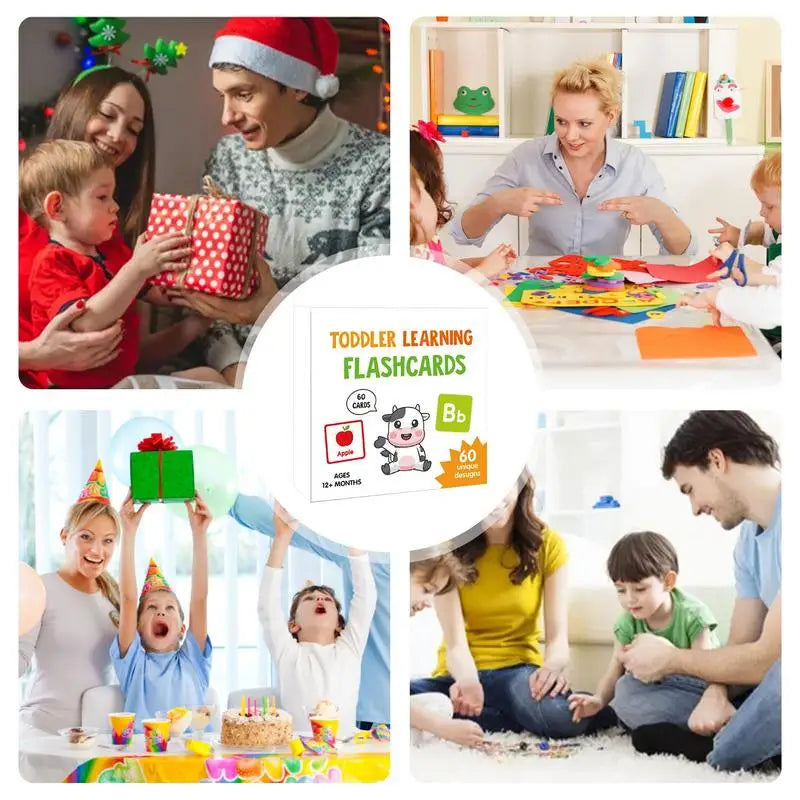 Kindergarten Flash Cards Letter Recognition Learning Game Double-Sided Sight Words Flash Cards Preschool Learning Activities For