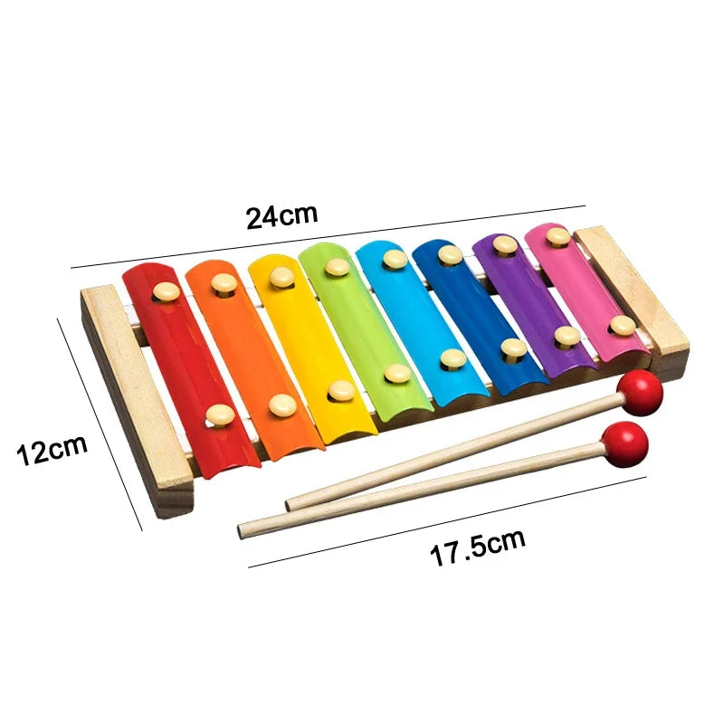 Baby Educational Toy Montessori Wooden 3D Toys Childhood Learning  Kids Baby Colorful Wooden Blocks For Children Christmas Gift