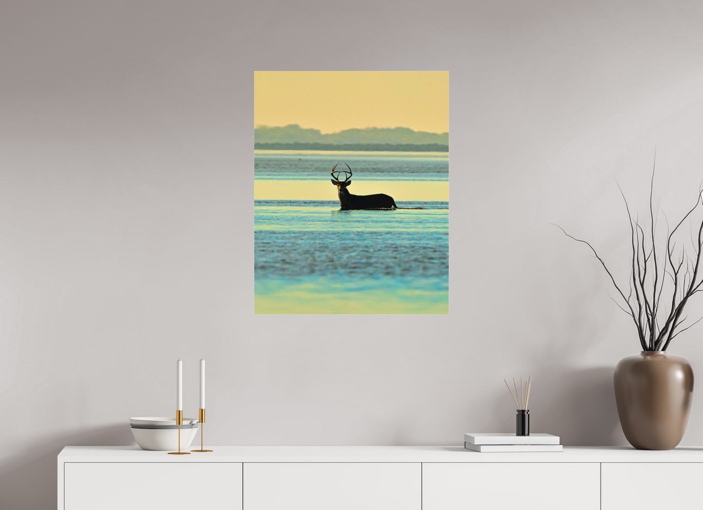 24 x 30″, Photo Print Under Acrylic Glass LONE BUCK — LAGUNA Limited Edition