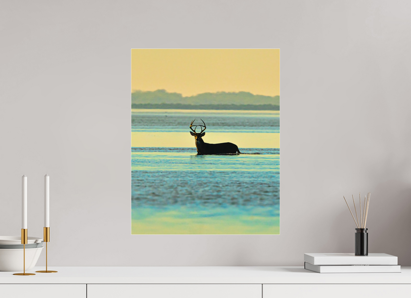 16 x 20″, Photo Print Under Acrylic Glass LONE BUCK — LAGUNA Limited Edition