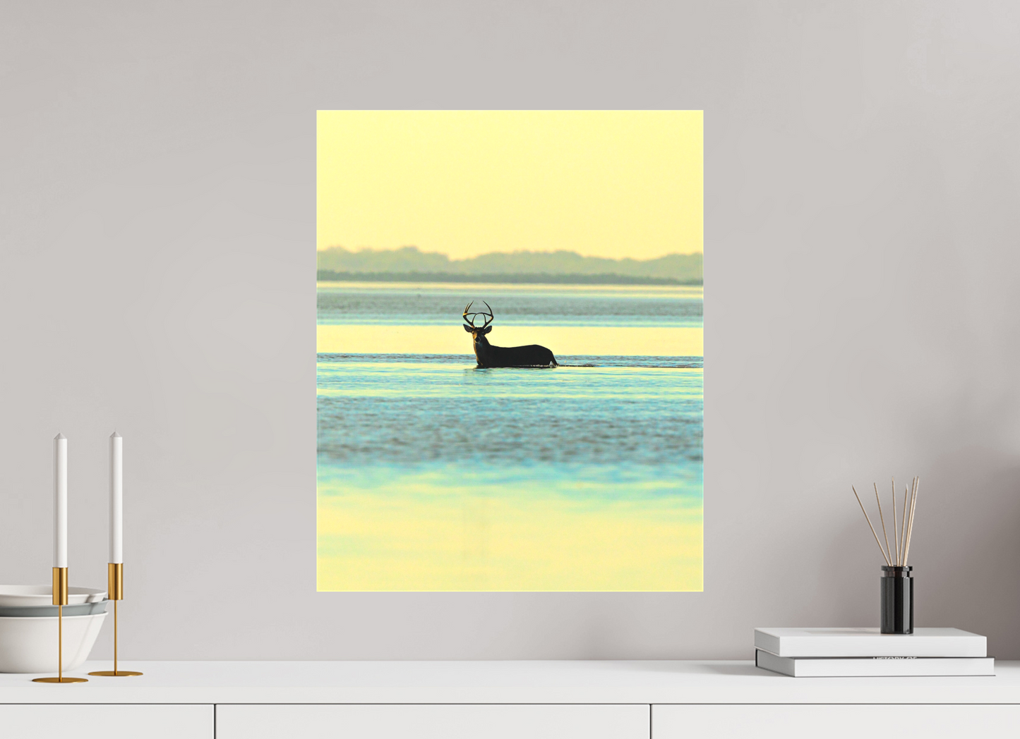 16 x 20″, Canvas Matte - 1.57in Gallery Wrap Lone Buck - Texas Gold Collection
