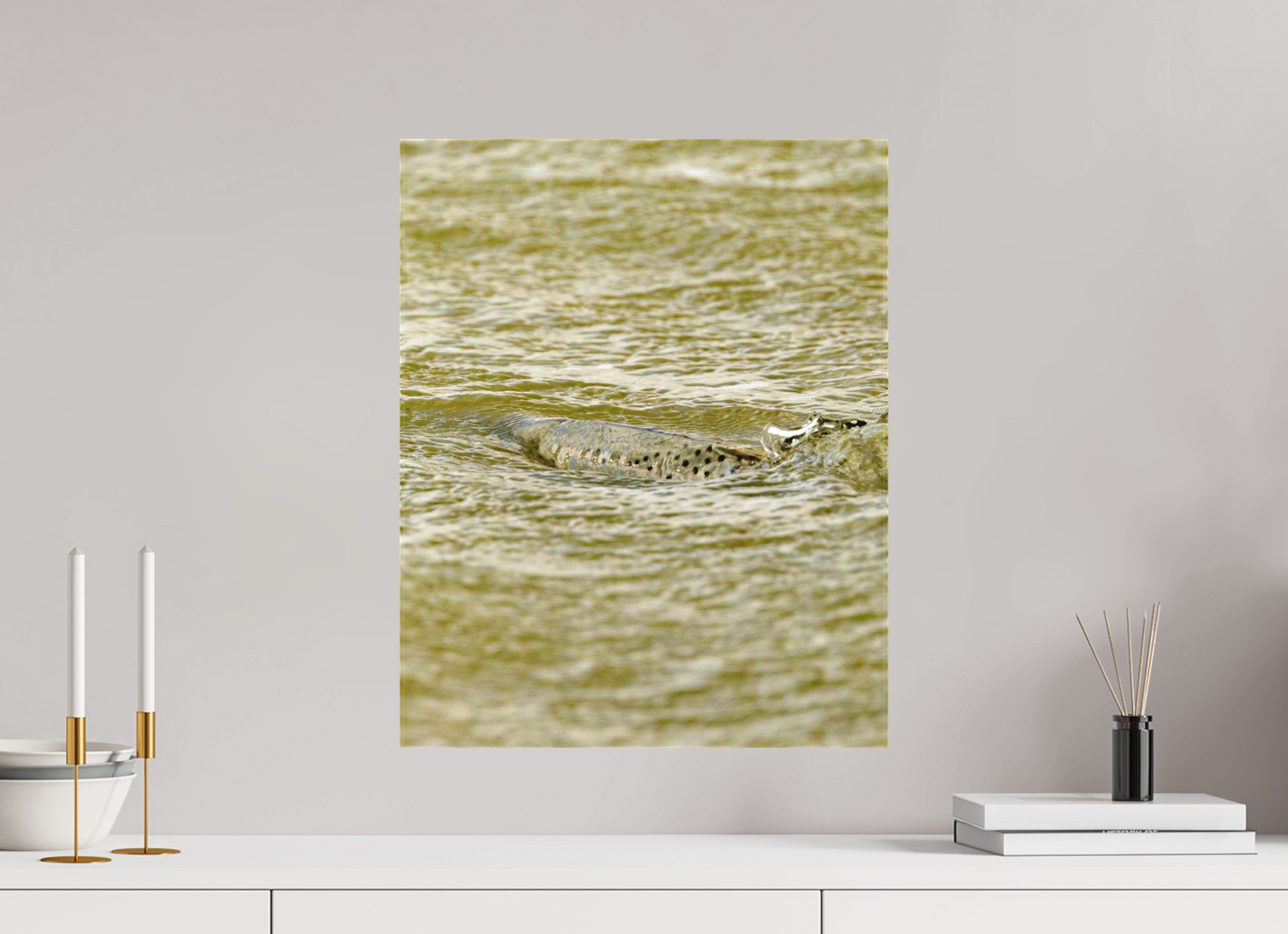 16 x 20″, Canvas Matte - 1.57in Gallery Wrap Gator Sunning - Texas Gold Collection