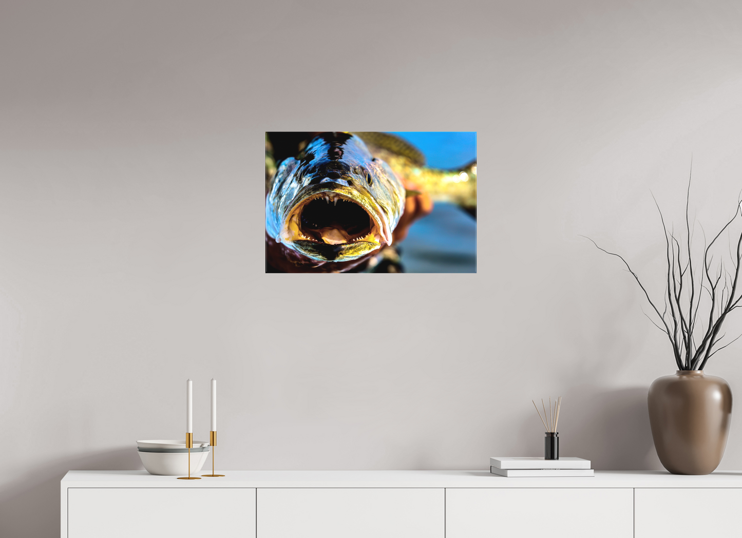 24 x 16″, Canvas Matte - 1.57in Gallery Wrap Trout Portrait - Texas Gold Collection