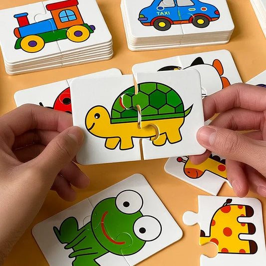 Children's educational early education card toy baby enlightenment card toddler matching puzzle literacy fun game cognitive toys